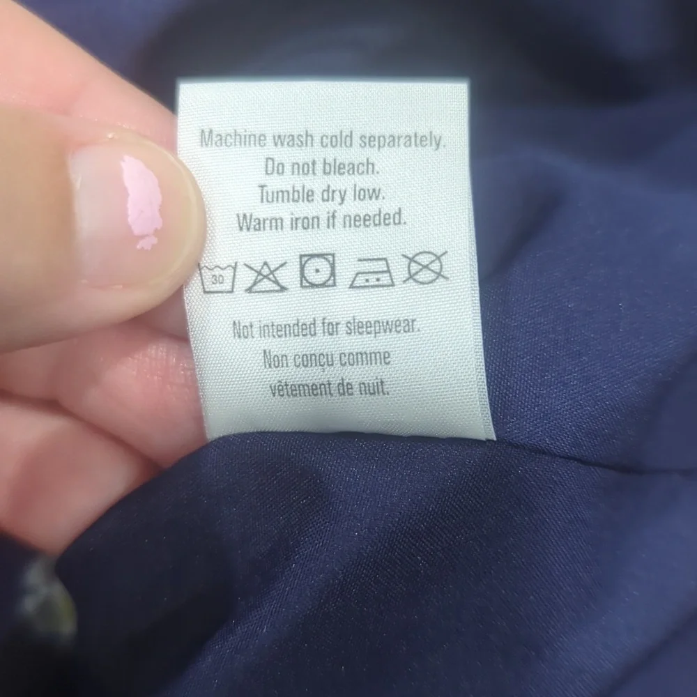 3/$30 Gymboree Floral Hooded Navy Blue Jacket Medium 7-8